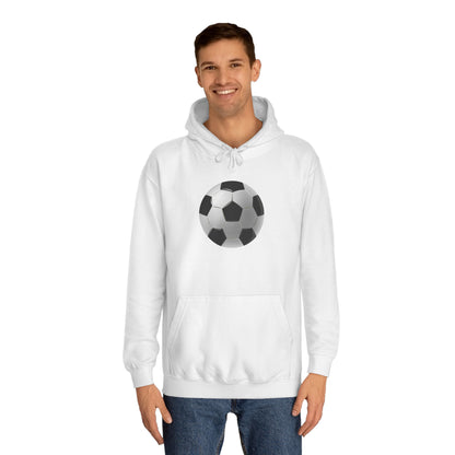 Dynamic Football Design - Sports Passion and Energetic Unisex College Hoodie