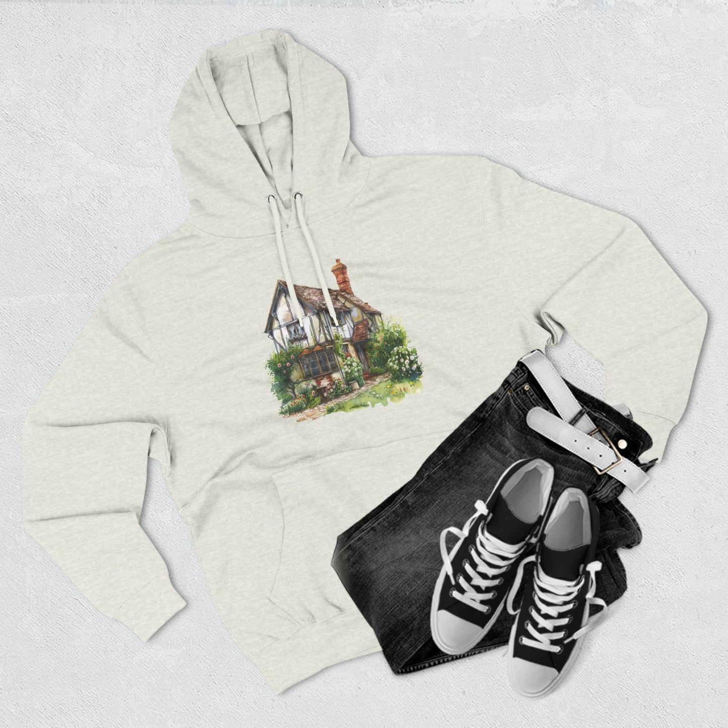 Three-Panel Fleece Hoodie - Timeless Living - The British Village House Experience