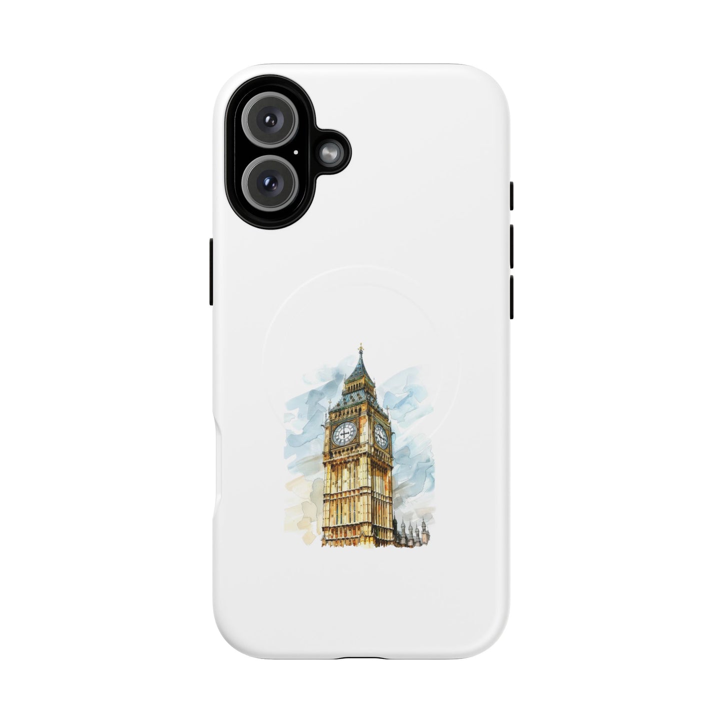 Stylish Tough Magnetic Phone Case, Protective Cell Phone Cover, London Big Ben Design, Gift for Travelers, Trendy Tech Accessories