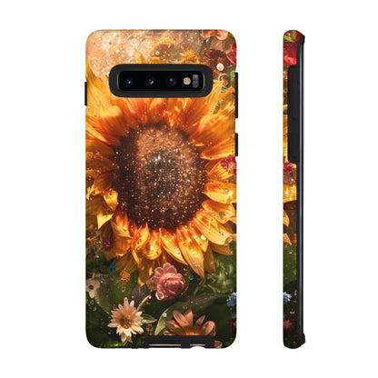 Vibrant Floral Phone Case - Tough Cases, Sunflower Design, Smartphone Cover, Summer Gift, Nature-Inspired Accessories