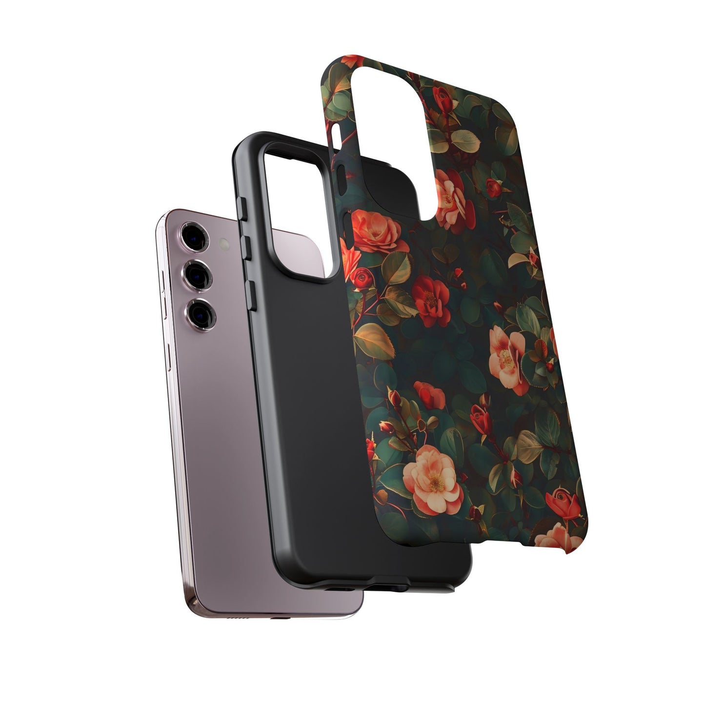 Floral Phone Case - Elegant Floral Design, Tough Protective Case, Perfect Gift for Her, Trendy Phone Accessories, Mother’s Day, Birthday