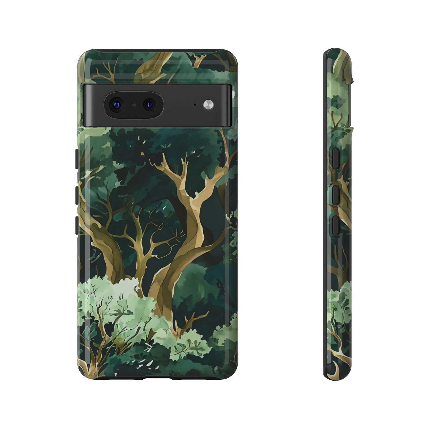 Forest Green Phone Case, Nature-Inspired Tough Cases, Eco-Friendly Gift, Outdoor Lover Accessory, Unique Phone Cover