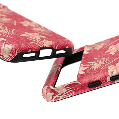 Floral Tough Phone Case - Durable, Stylish Accessory, Perfect Gift for Her, Floral Pattern, Customizable, Ideal for Daily Use