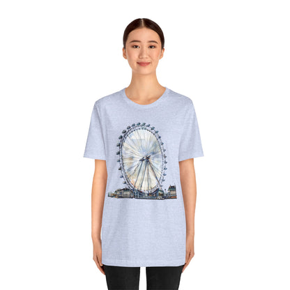 Unisex Jersey Short Sleeve Tee - Iconic London Eye Design