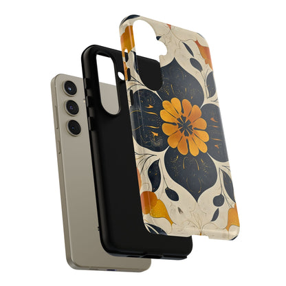 Floral Phone Case - Tough Cases, Botanical iPhone Cover, Vintage Flower Design, Durable Smartphone Protection, Unique Gift Idea