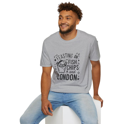 Fish Chips and London Unisex Softstyle T-Shirt