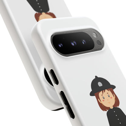 Cute Police Officer Phone Case, Tough Protective Cover, Gifts for Police Lovers, Customizable Phone Case, Unique Design