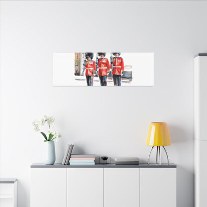Royal Guards Canvas Print, British Wall Art, Home Decor, Unique Gift, London Culture