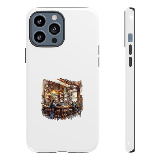 Artistic Phone Case - Cozy Bar Scene Design