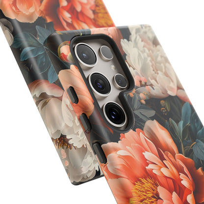 Floral Phone Case - Tough Cases, Durable Cover, Flower Design, Unique Gift, Phone Accessories