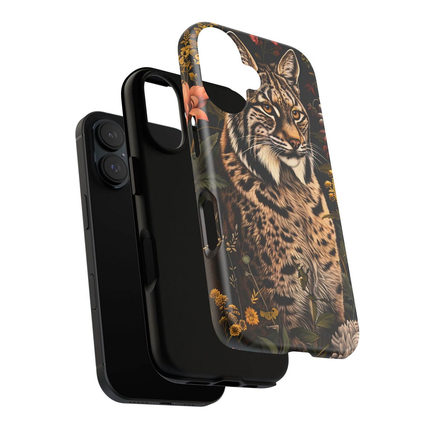 Wildlife Phone Case with Lynx Design, Tough Cases, Animal Lovers Gift, Nature Inspired Accessories, Unique Tech Protection