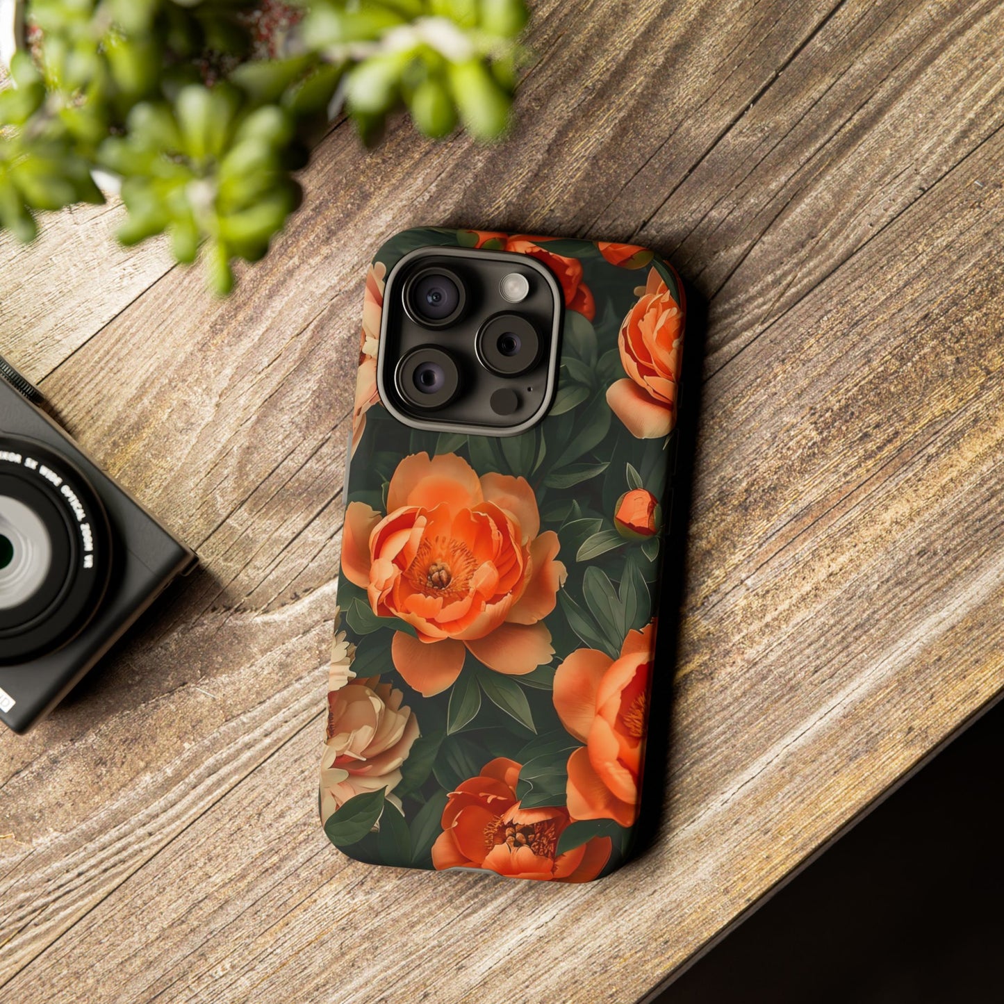 Stylish Floral Phone Case, Tough Cases, Floral Phone Cover, Gift for Her, Spring Accessories, Mother's Day, Phone Protection