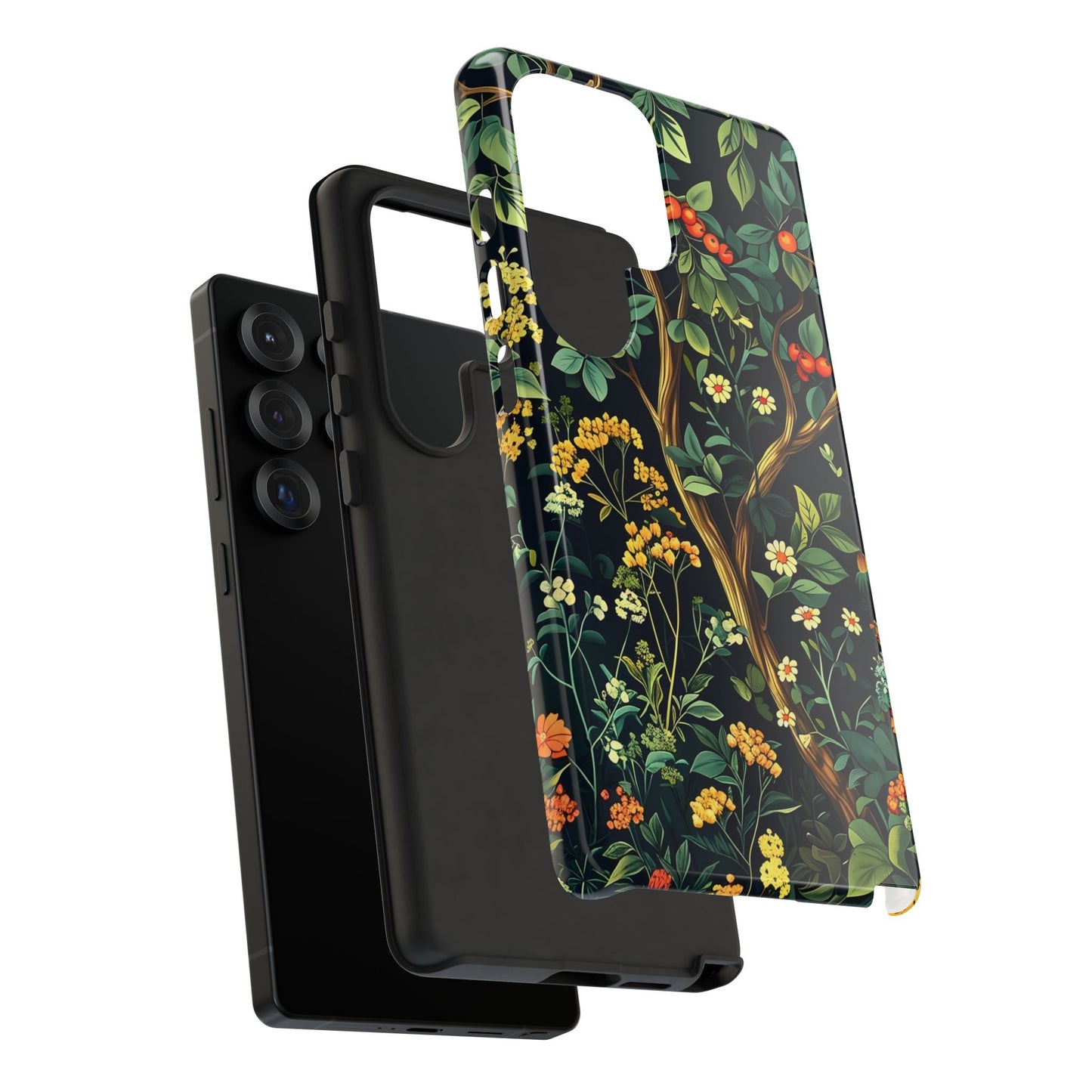 Floral iPhone Case, Nature Inspired Tough Case, Botanical Phone Cover, Eco-Friendly Gift, Unique Floral Design