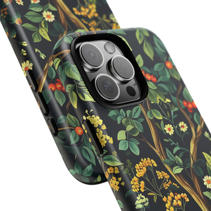 Floral iPhone Case, Nature Inspired Tough Case, Botanical Phone Cover, Eco-Friendly Gift, Unique Floral Design