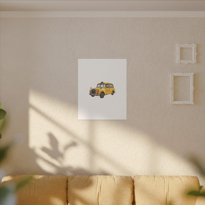 Vintage Taxi Matte Canvas, Stretched, 0.75" (Multi-Size)