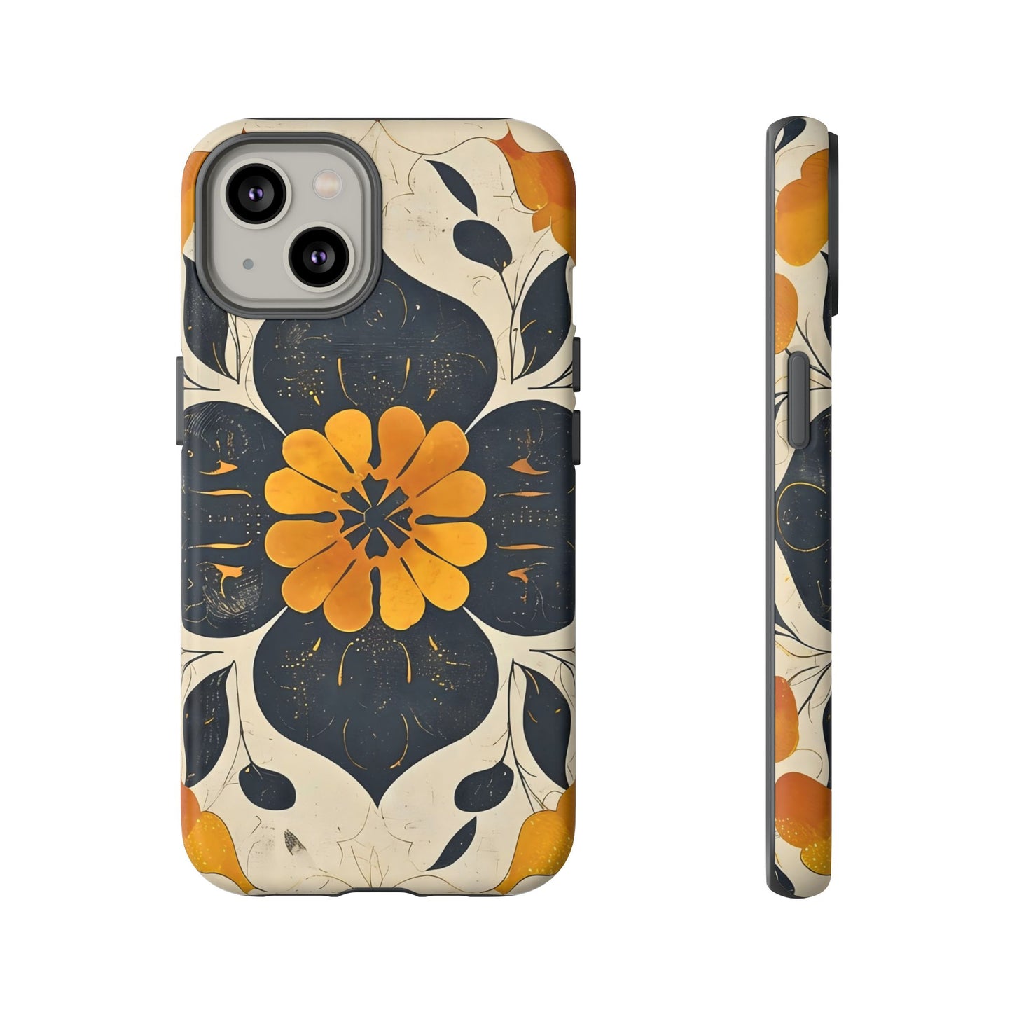 Floral Phone Case - Tough Cases, Botanical iPhone Cover, Vintage Flower Design, Durable Smartphone Protection, Unique Gift Idea