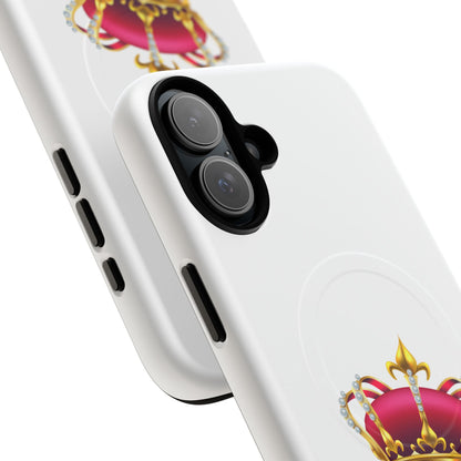 Crown Magnetic Phone Case - Royal Design, Tough Protection, Unique Gift, Elegant Phone Cover, Stylish Tech Accessory