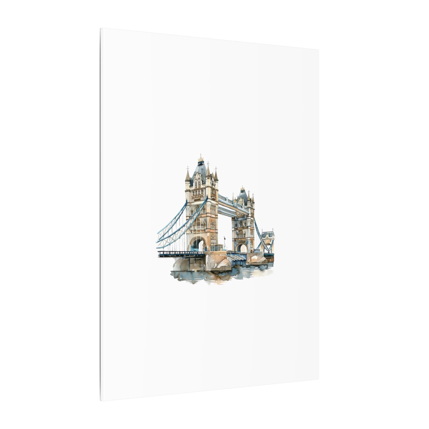 London Bridge Matte Canvas Wall Art, Elegant Home Decor, Unique Gift for Art Lovers, Travel Enthusiast Wall Decor, Modern Aesthetic