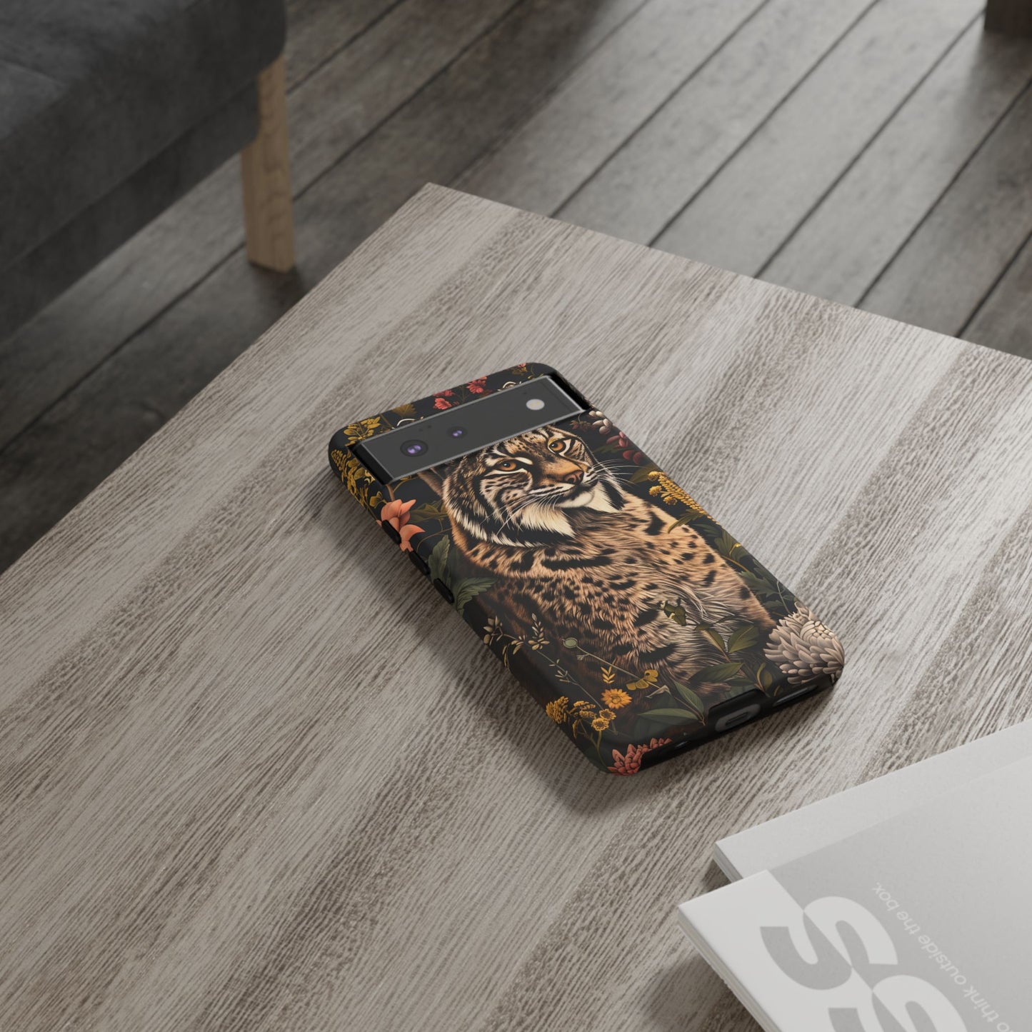 Wildlife Phone Case with Lynx Design, Tough Cases, Animal Lovers Gift, Nature Inspired Accessories, Unique Tech Protection