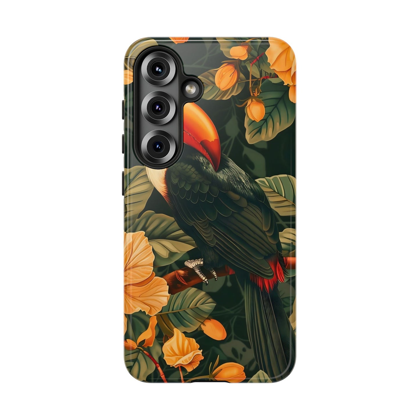 Tropical Toucan Phone Case, Exotic Bird Cover, Nature Lover Gift, Eco-Friendly Design, Customizable Tech Accessory
