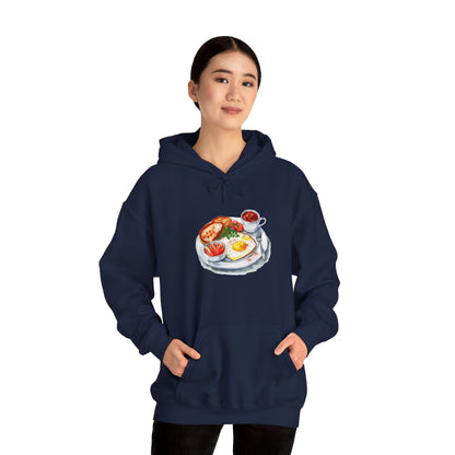 Unisex Heavy Blend™ Hooded Sweatshirt - Dine Like a Monarch - Classic Royal Dishes of Britain