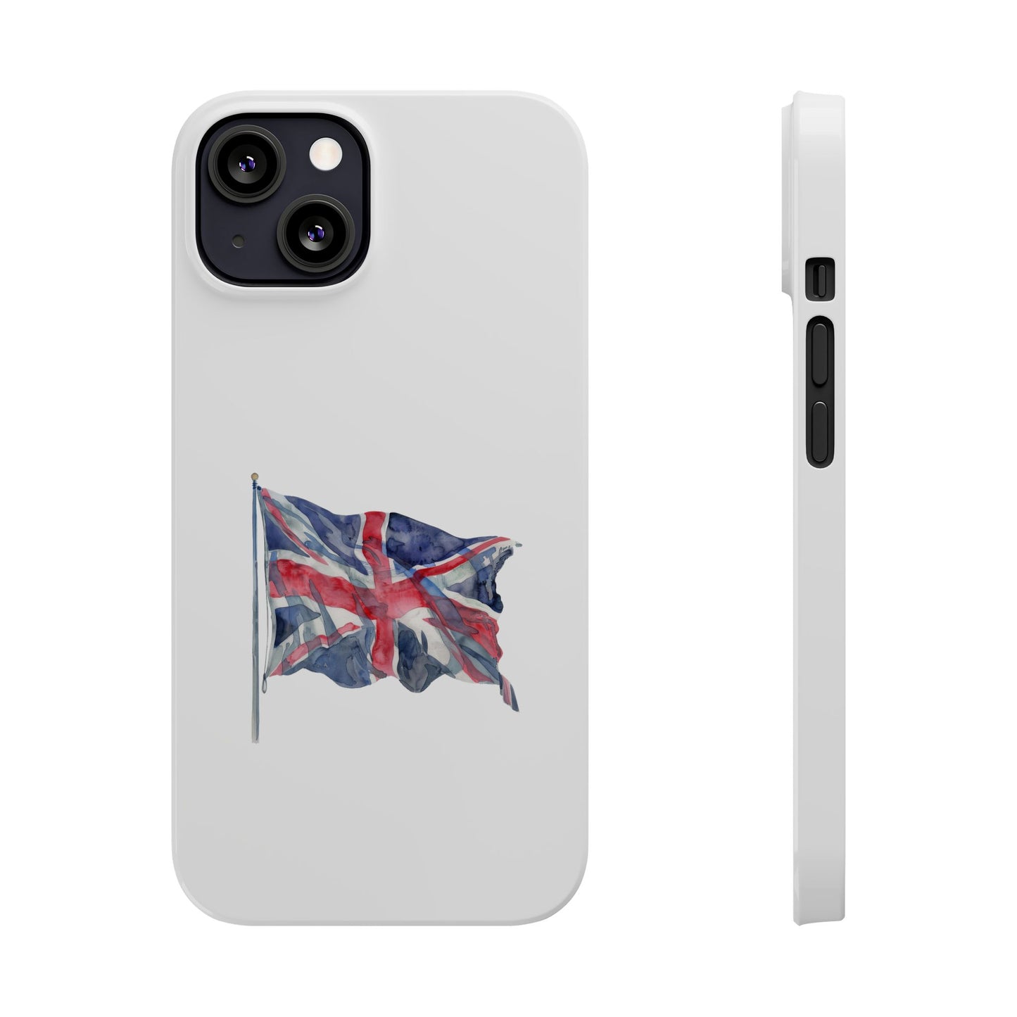 British Flag Slim Phone Case, UK Phone Cover, Patriotic Gift, Mobile Case for Travelers, England Accessories