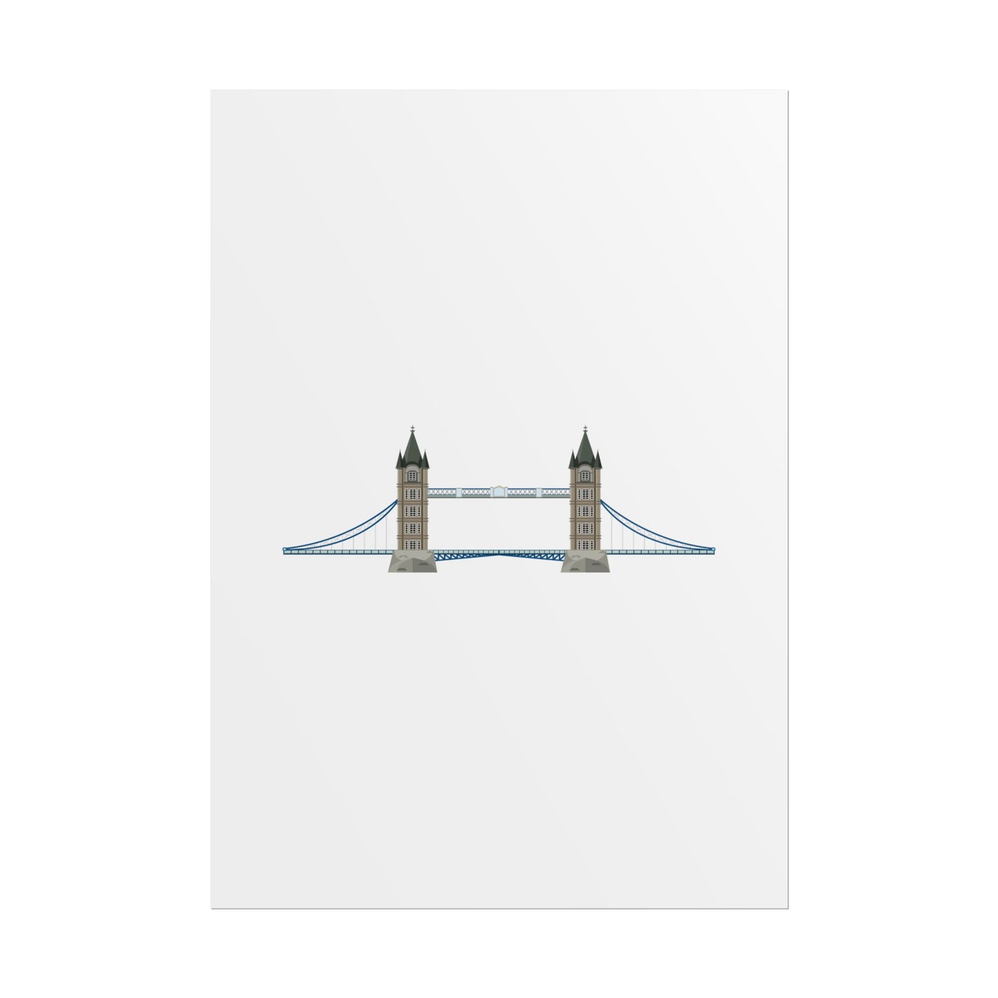 Tower Bridge Rolled Poster, London City Decor, Wall Art, Gift for Travelers, Home Aesthetic, UK Wall Art