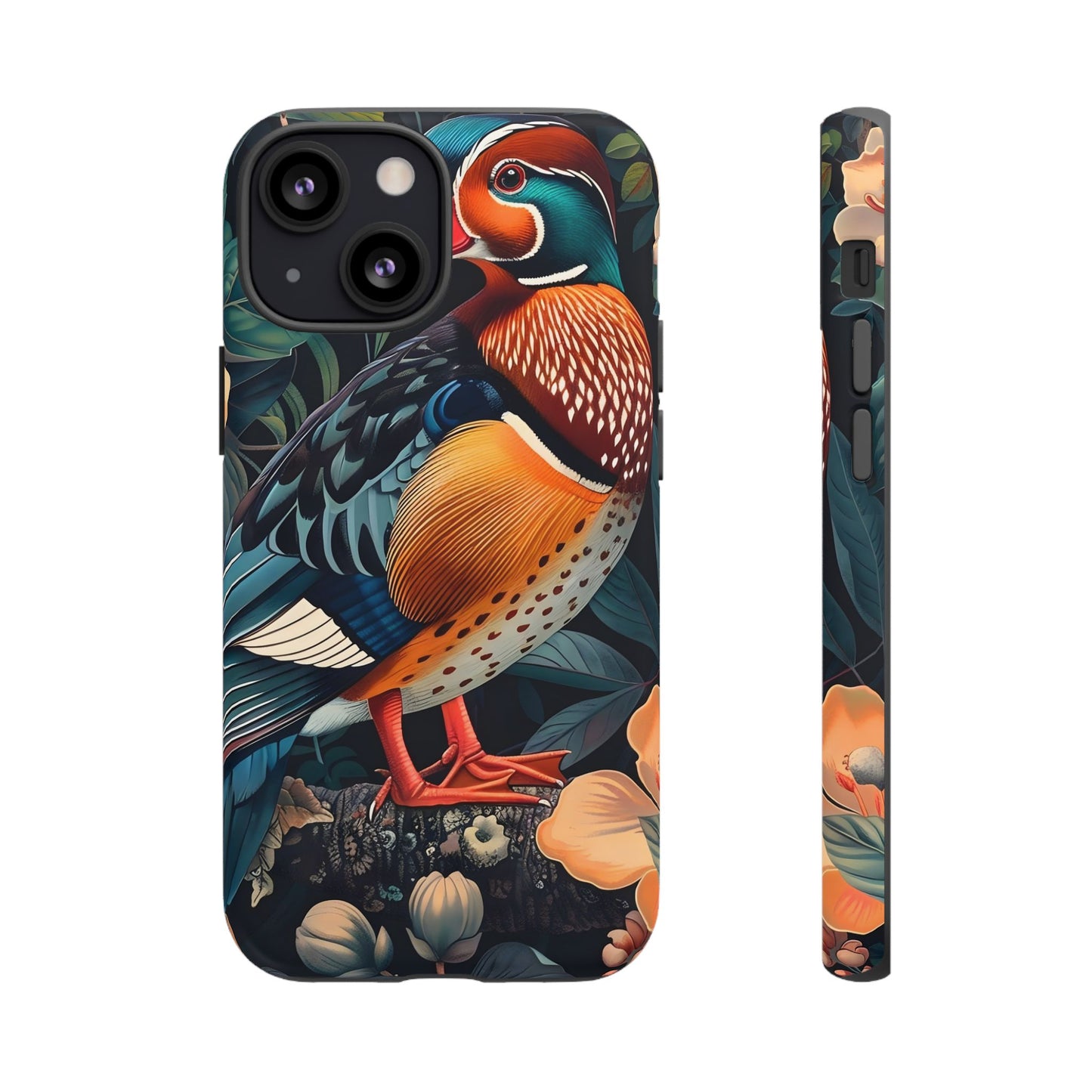Vibrant Phone Case with Artistic Bird Design, Nature Lover Gift, Wildlife Enthusiast Accessory, Floral Tech Case, Unique Mobile Cover