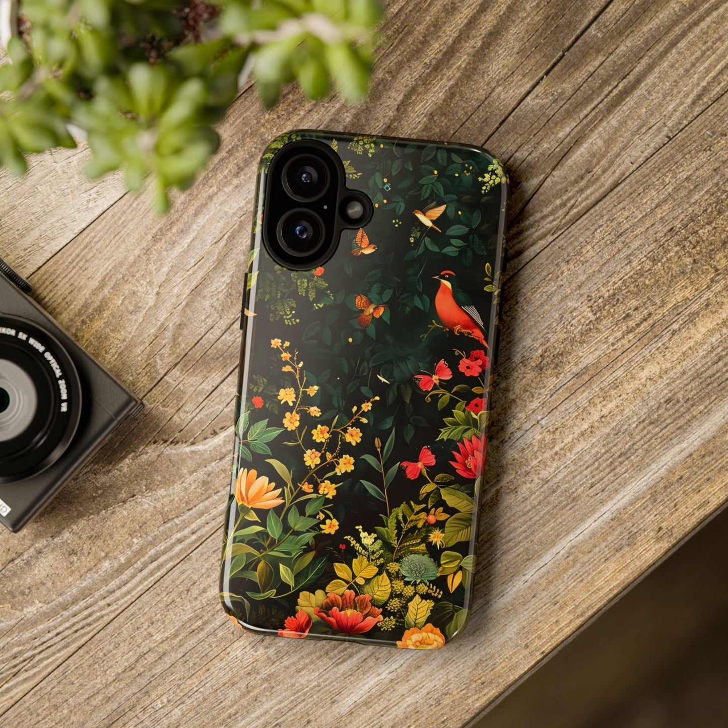 Floral Tough Phone Case, Nature-Inspired Design, Ideal for Garden Lovers, Gift for Birthdays, Christmas, Eco-Friendly Accessory