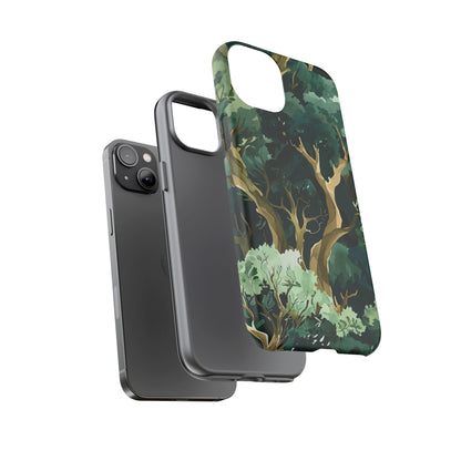 Forest Green Phone Case, Nature-Inspired Tough Cases, Eco-Friendly Gift, Outdoor Lover Accessory, Unique Phone Cover