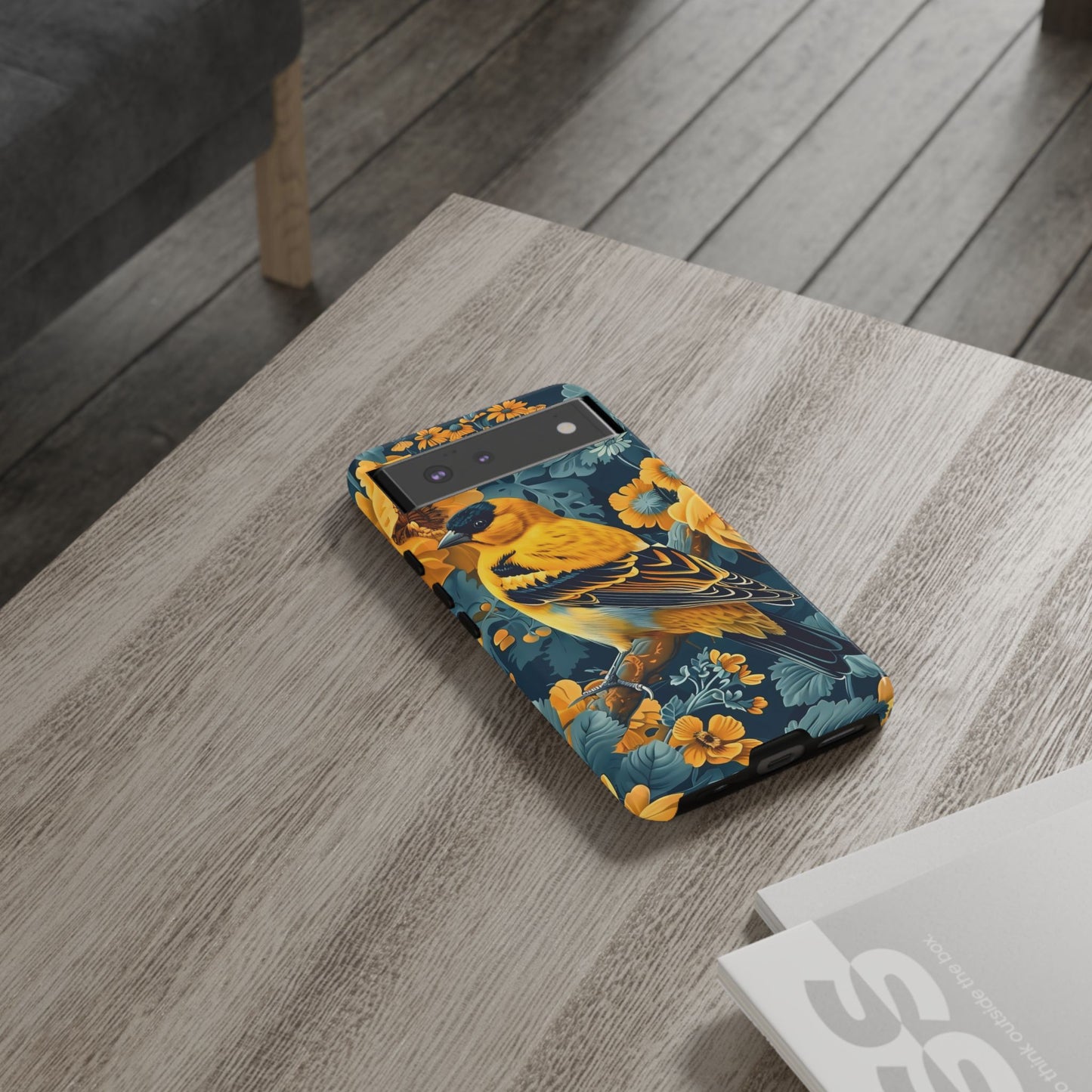 Colorful Bird Phone Case, Tough Phone Cover, Floral Phone Accessories, Nature Lover Gift, Unique Smartphone Case, Birthday Present