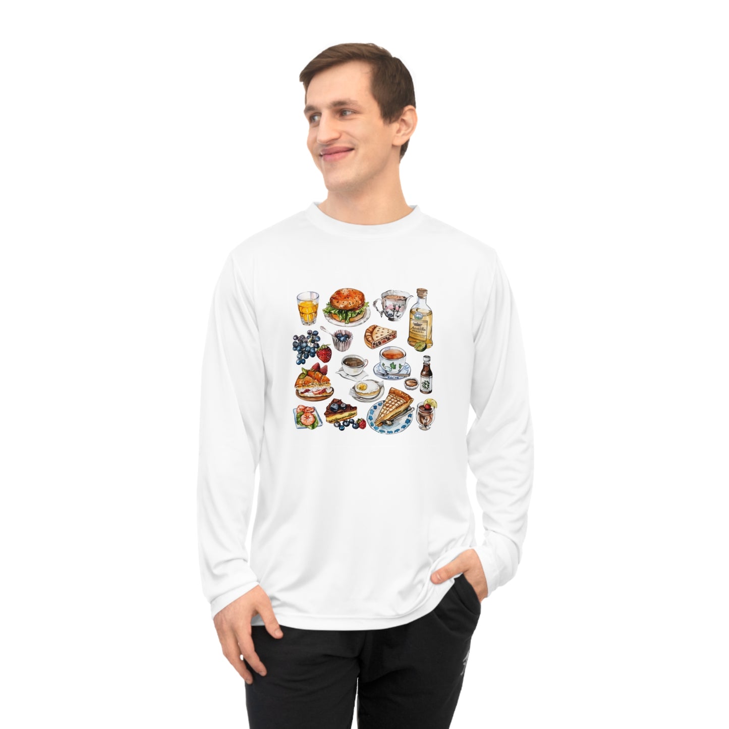 Unisex Performance Long Sleeve Shirt - Vintage England Icons