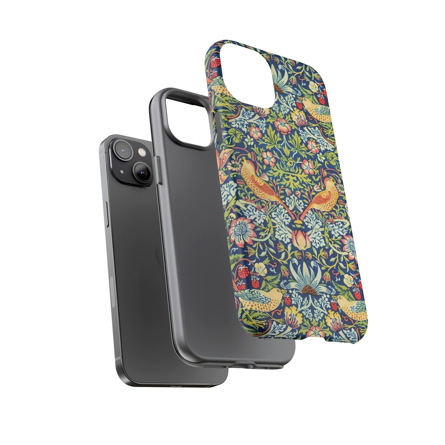 Floral Phone Case | Tough Cases, Stylish Protection, Unique Gift, Eco-Friendly, Floral Pattern, Bird Design