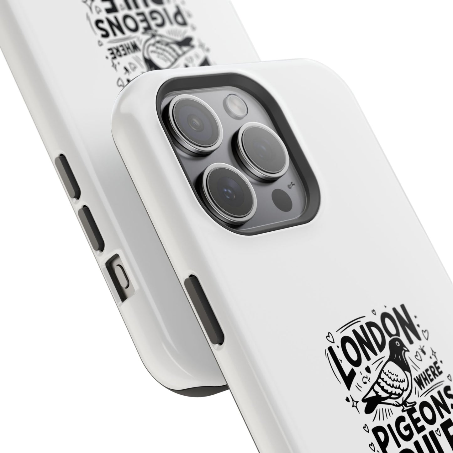 London Pigeons Rule Magnetic Tough Cases - Stylish Phone Protection for City Lovers