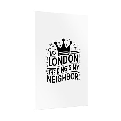 London Themed Rolled Poster - Whimsical Art Print for Home Decor, Gifts, Travel Lovers, Wall Art, Inspirational Quote
