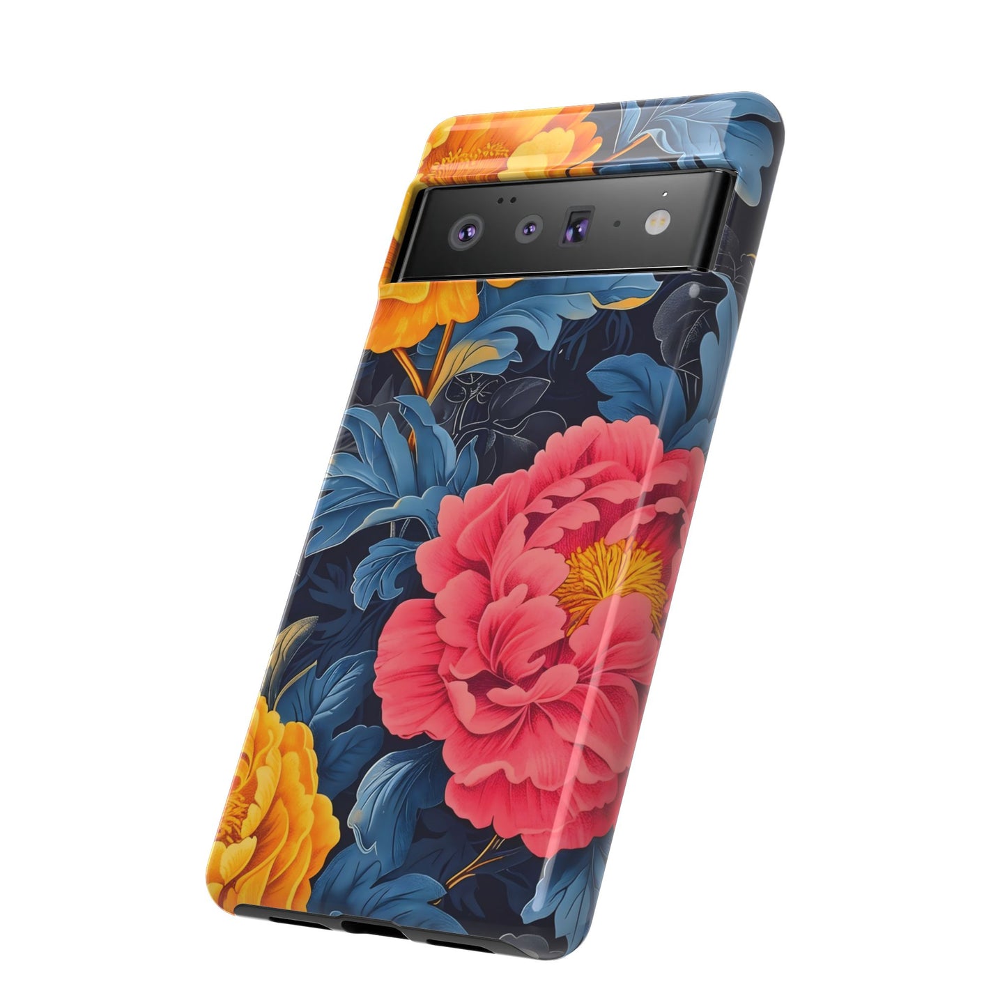 Floral Phone Case, Tough Cases, Stylish Mobile Cover, Gifts for Her, Phone Accessories, Unique Flower Design