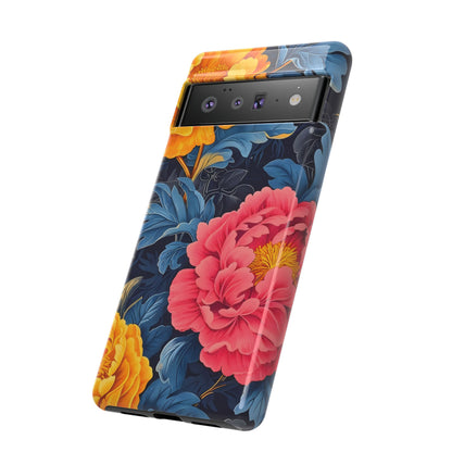 Floral Phone Case, Tough Cases, Stylish Mobile Cover, Gifts for Her, Phone Accessories, Unique Flower Design