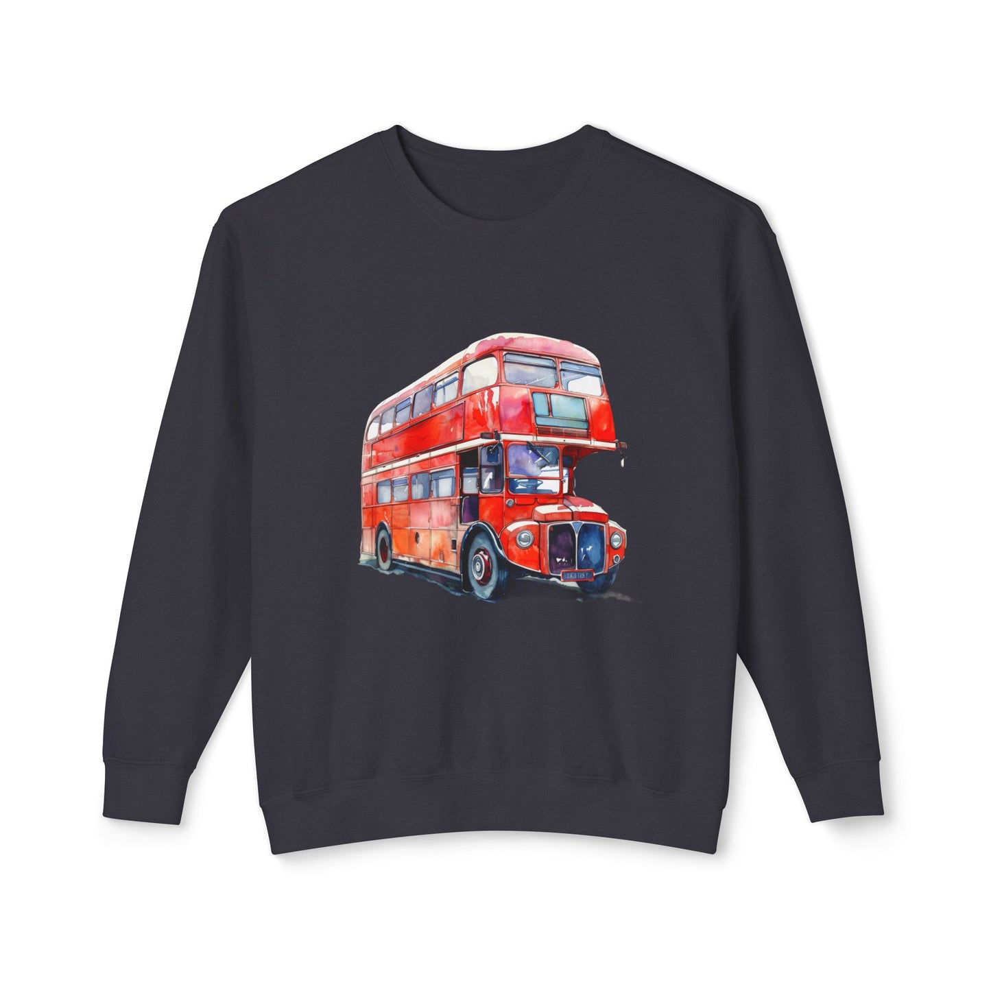 Unisex Lightweight Crewneck Sweatshirt - British English Bus