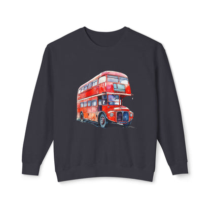 Unisex Lightweight Crewneck Sweatshirt - British English Bus