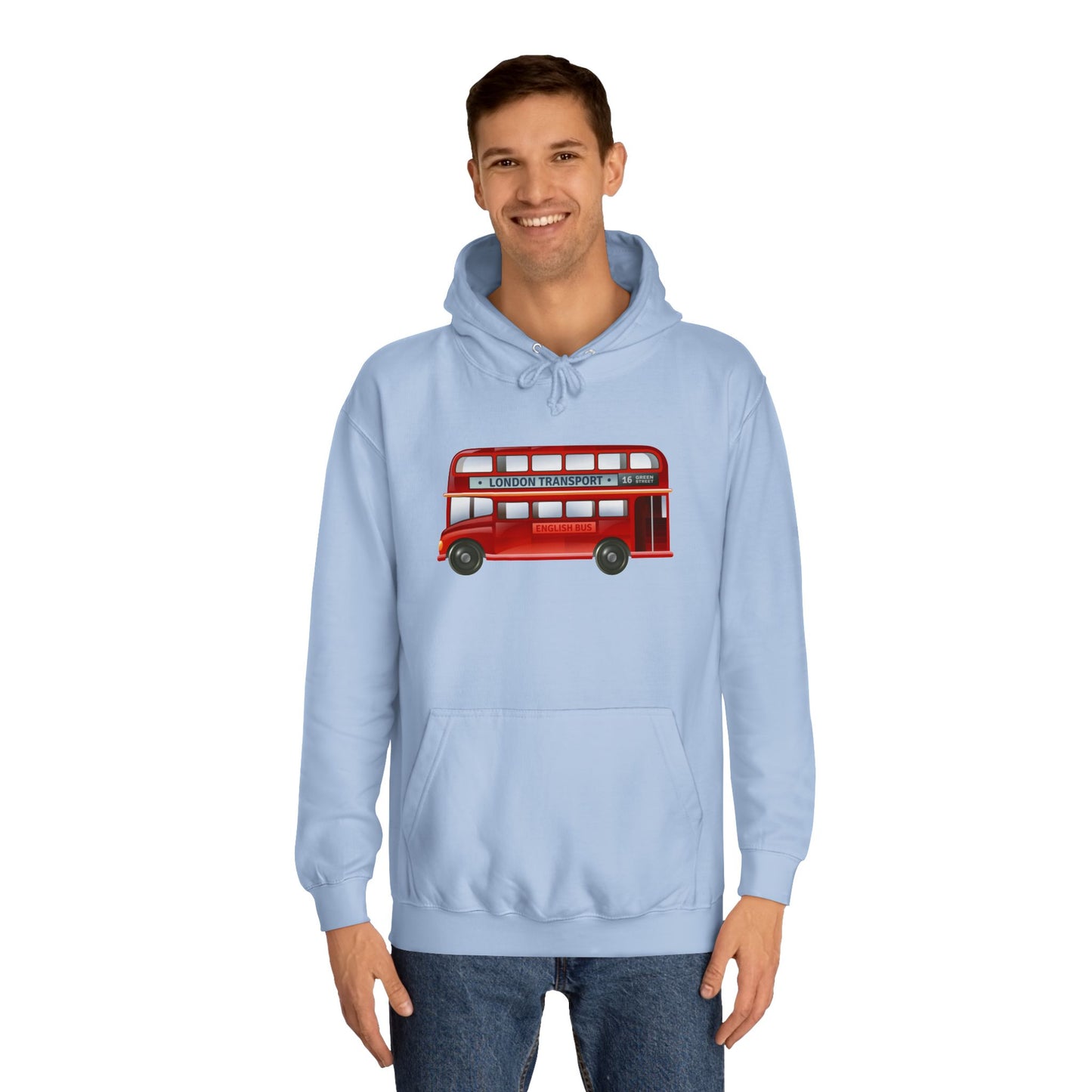 Unisex College Hoodie - London Transport English