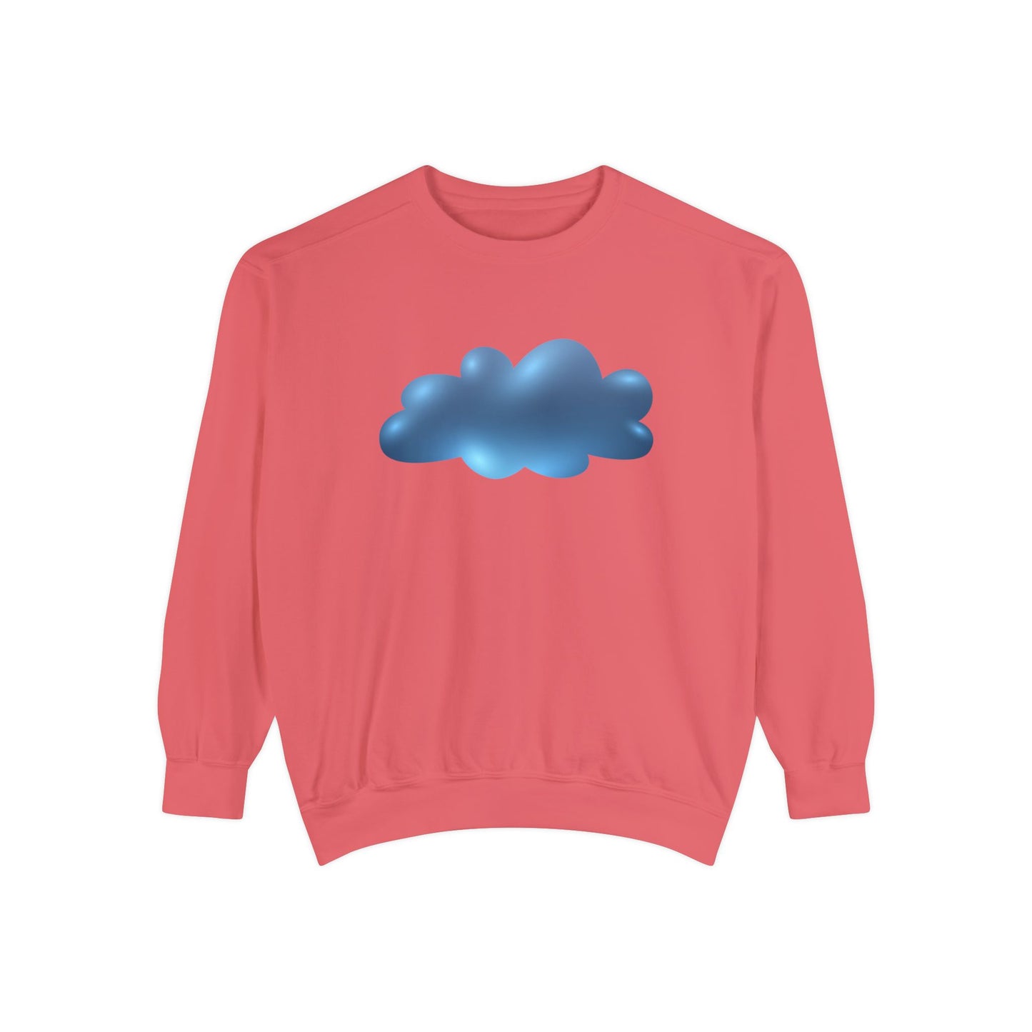 Unisex Garment-Dyed Sweatshirt - Serene Cloudscape Dreamy Cloud