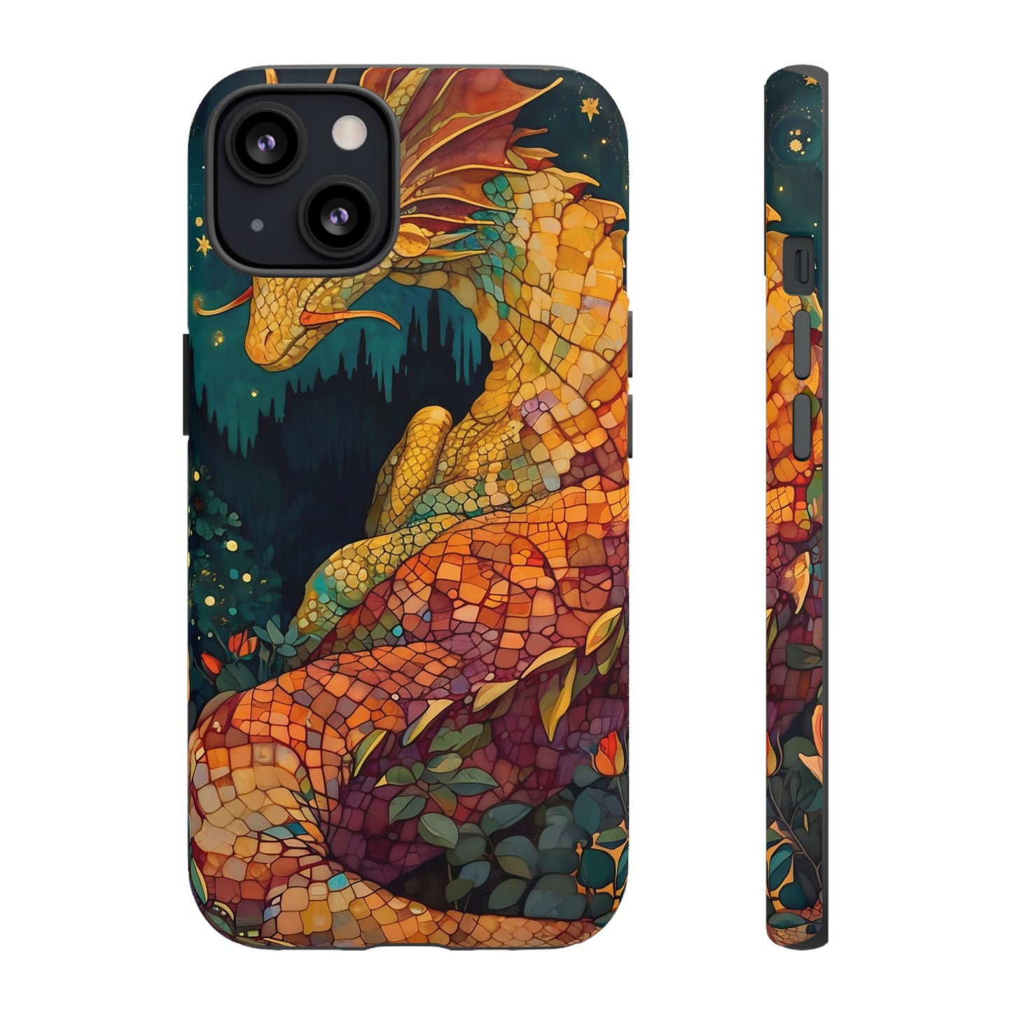 Dragon Art Phone Case, Tough Phone Cover, Fantasy Gift, Unique Mobile Accessory, Dragon Lover Gift, Stylish Protection