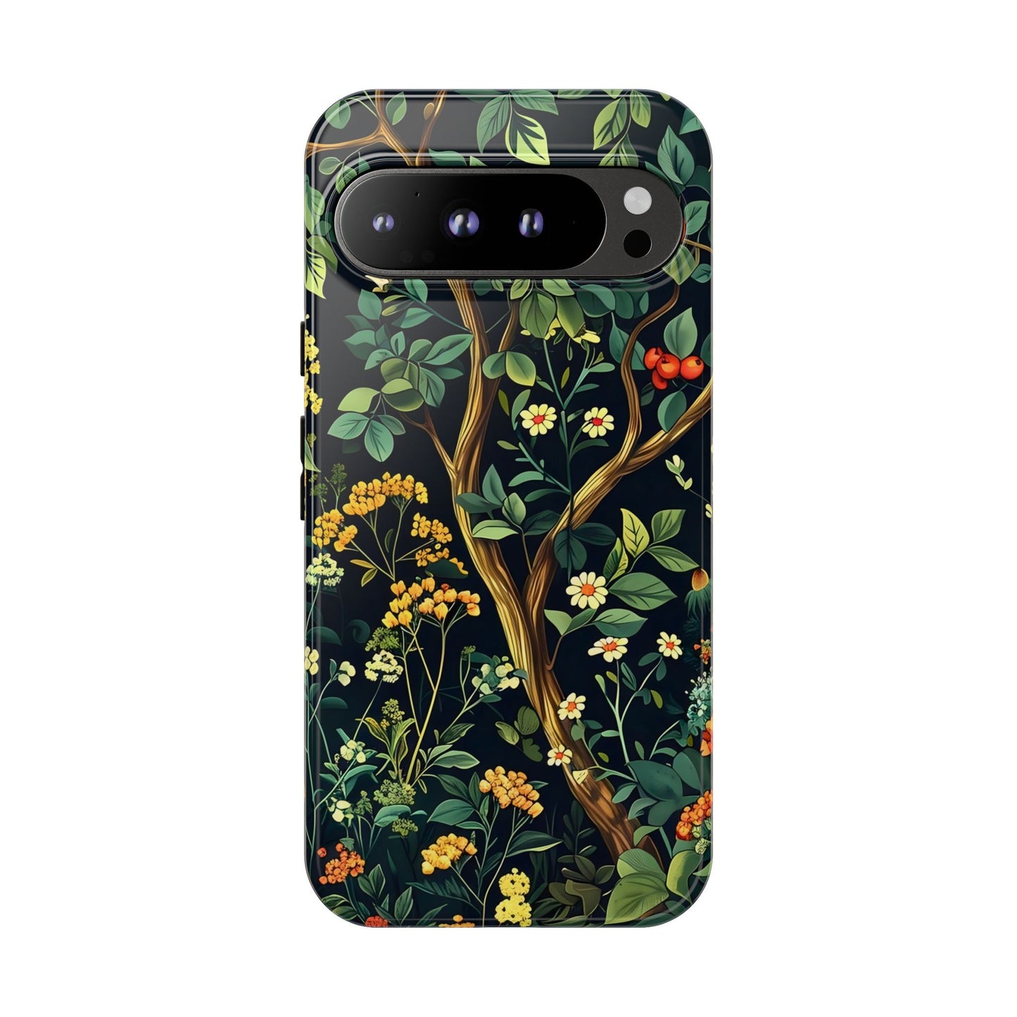 Floral iPhone Case, Nature Inspired Tough Case, Botanical Phone Cover, Eco-Friendly Gift, Unique Floral Design
