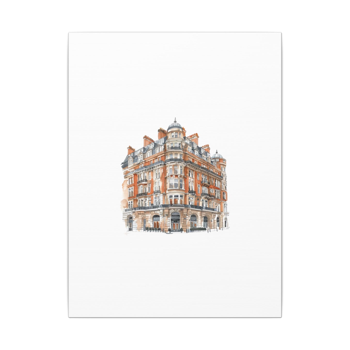Artistic Matte Canvas Print of Historic Building, Wall Art Decor, Home Interior, Unique Gift, Fine Art, Architecture Lover, Urban Design