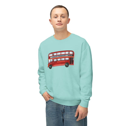 Unisex Lightweight Crewneck Sweatshirt - British English Bus