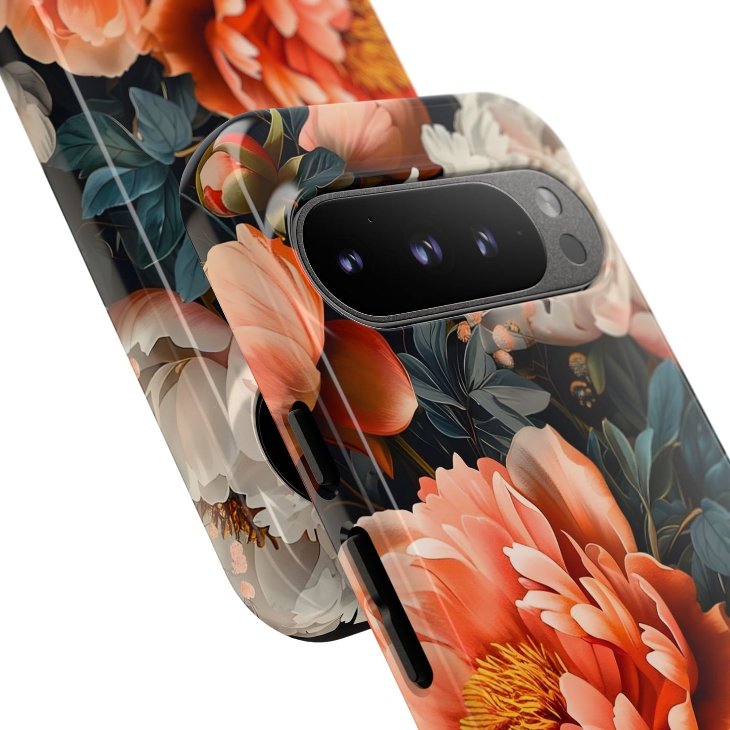 Floral Phone Case - Tough Cases, Durable Cover, Flower Design, Unique Gift, Phone Accessories