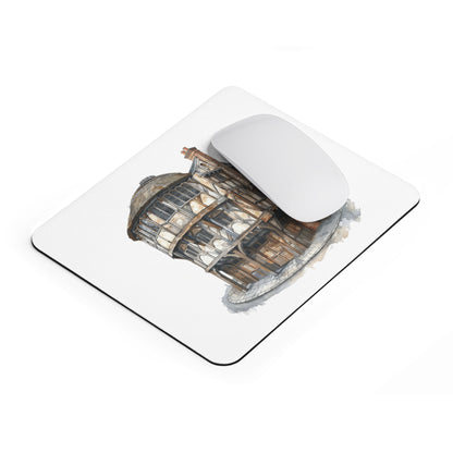 Charming Tudor House Mouse Pad | Functional Office Decor, Gift for Home Office, Gamer, Workstation Accessory, Unique Desk Gift