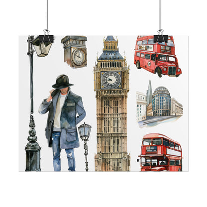 London themed Rolled Posters