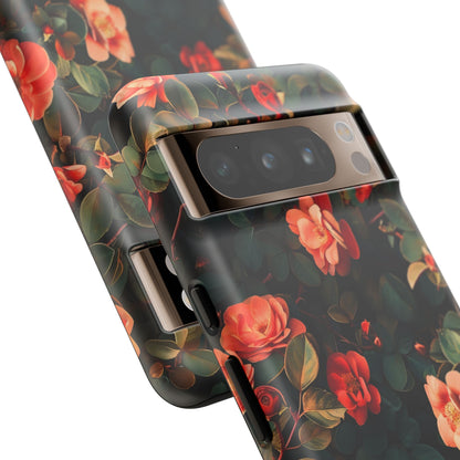 Floral Phone Case - Elegant Floral Design, Tough Protective Case, Perfect Gift for Her, Trendy Phone Accessories, Mother’s Day, Birthday