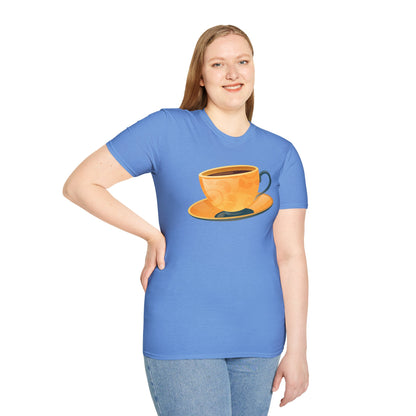 Unisex Softstyle T-Shirt - Elegant British Tea Cup - Classic Tea Time Style